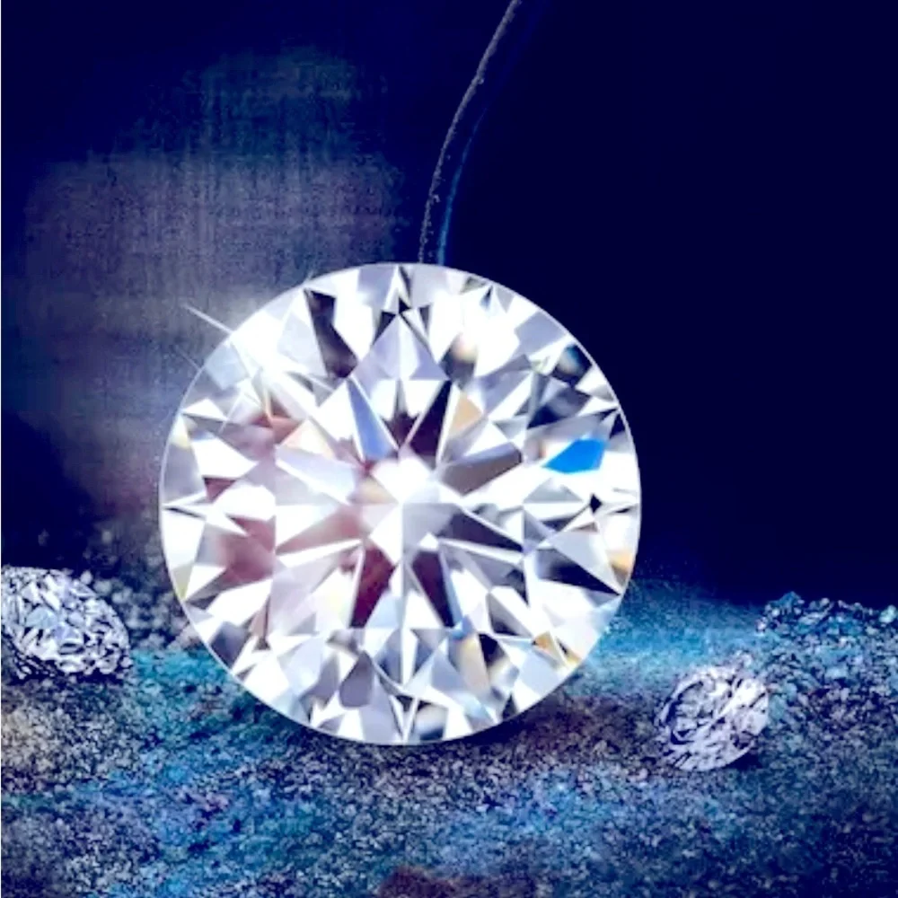 Brilliant Natural Excellent Cut Moissanite Diamond Gem Stone - Picture 3 of 17